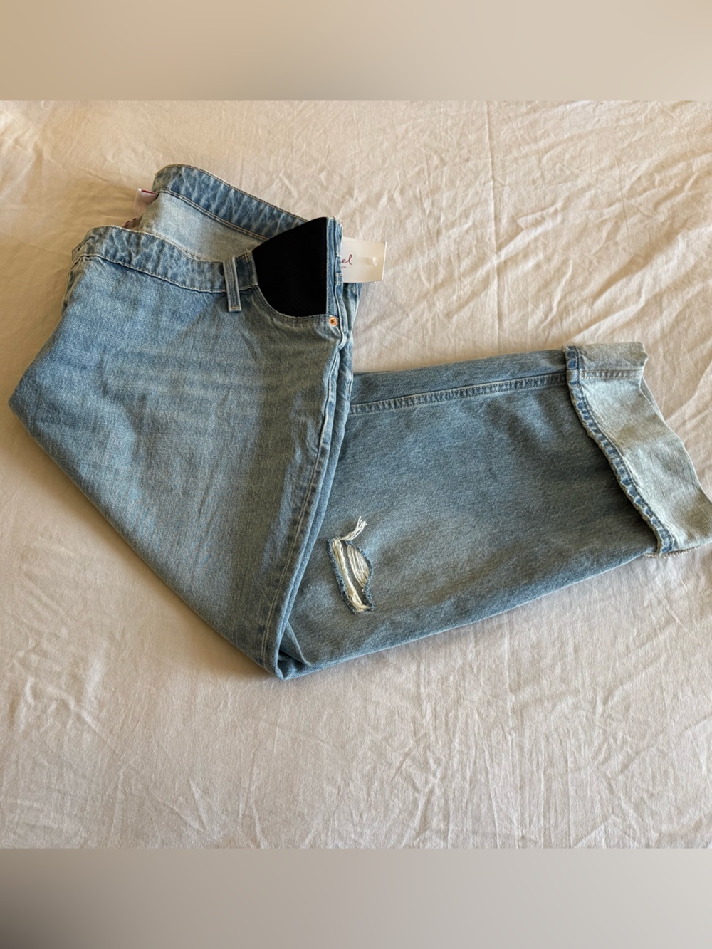Isabel Maternity by Ingrid & Isabel Light Blue Straight-Leg Maternity Jeans